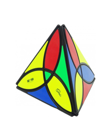 Cubo rubik qiyi clover pyraminx negro
