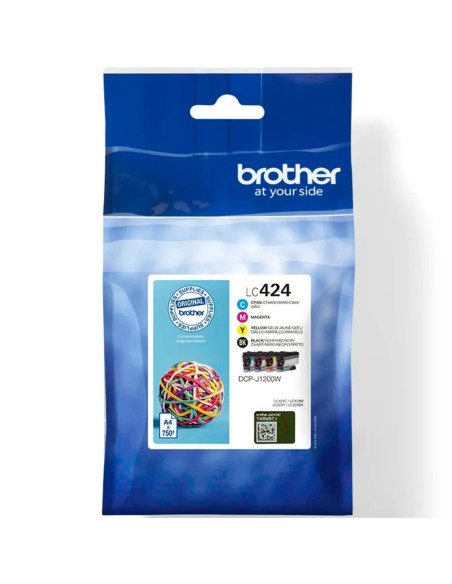Pack cartuchos tinta brother lc424val negro