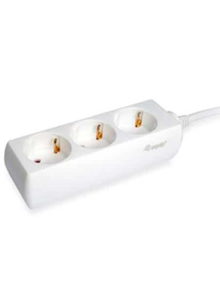 Regleta equip con 3 tomas cable