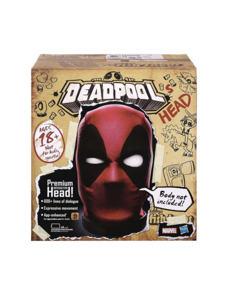 Replica marvel cabeza animatronica deadpool legends