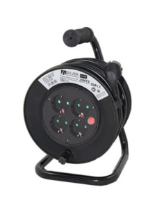 Regleta alargadera enrollacables 4 tomas 50m