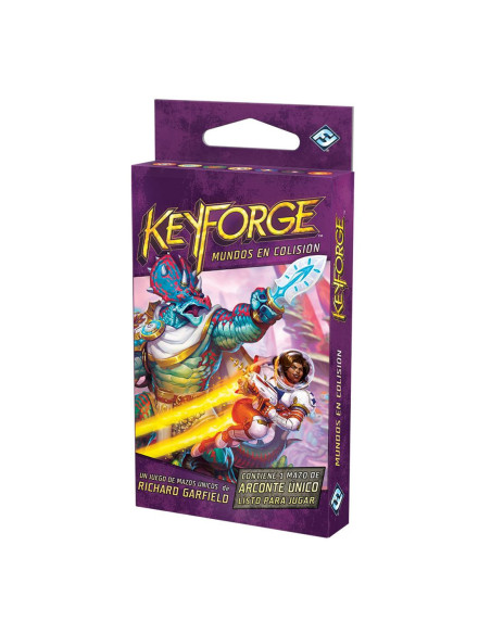 Juego mesa keyforge mundos en colision
