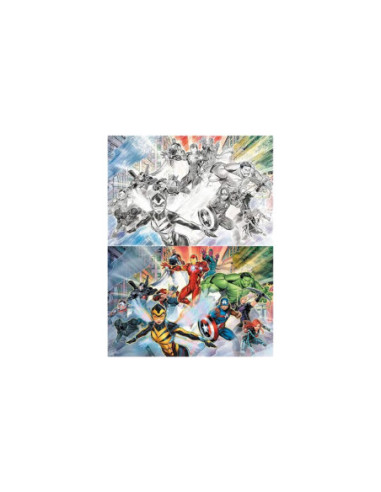 Puzzle rascar prime 3d marvel collage