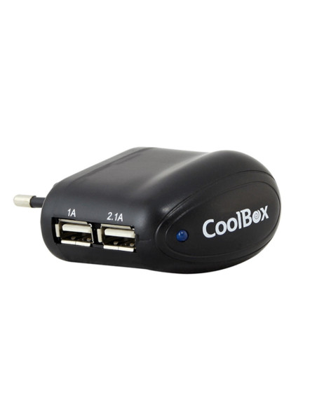 Cargador coolbox pared 5v 2xusb
