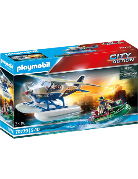 Playmobil policia hidroavion: persecucion contrabandista