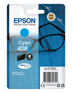 Cartucho tinta epson 408l cian durabrite