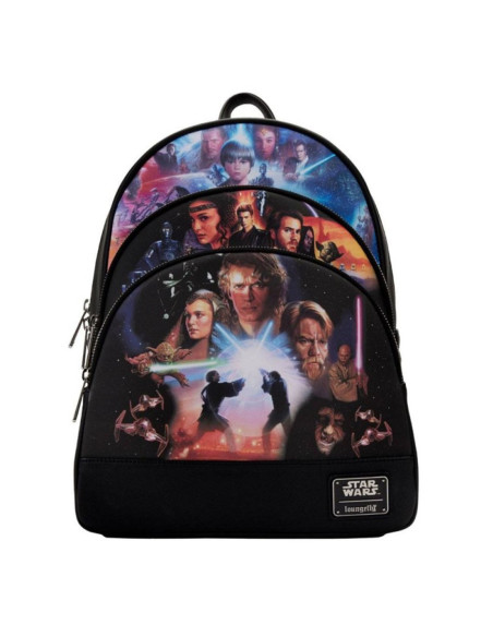 Mini mochila loungefly star wars trilogia