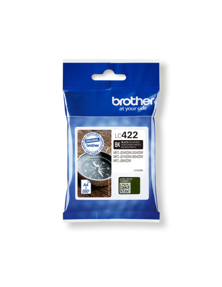 Cartucho tinta brother lc422bk negro 550