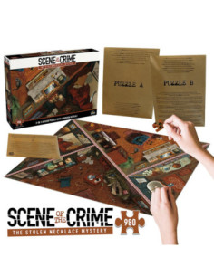 Juego mesa puzzle escena del crimen