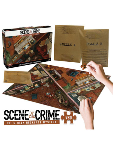 Juego mesa puzzle escena del crimen