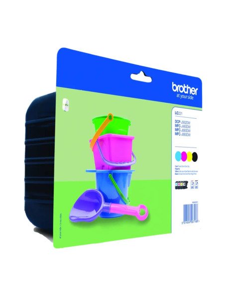 Pack cartuchos tinta brother lc221valbp negro