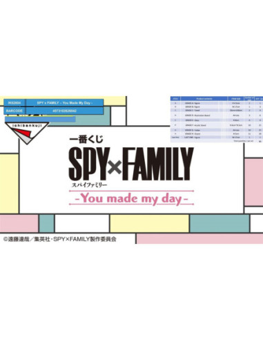Ichiban kuji banpresto spy x family