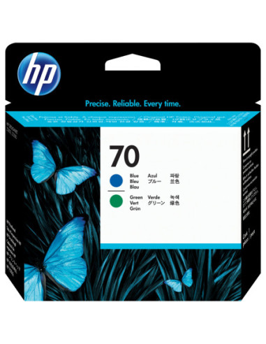 Cabezal impresion hp 70 c9408a azul