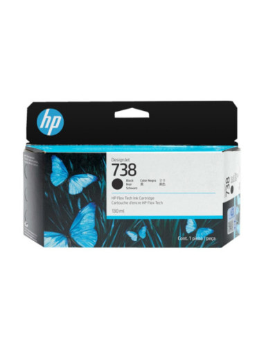Cartucho hp designjet 738 negro 130ml
