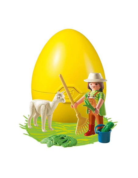 Playmobil cuidadora con alpaca