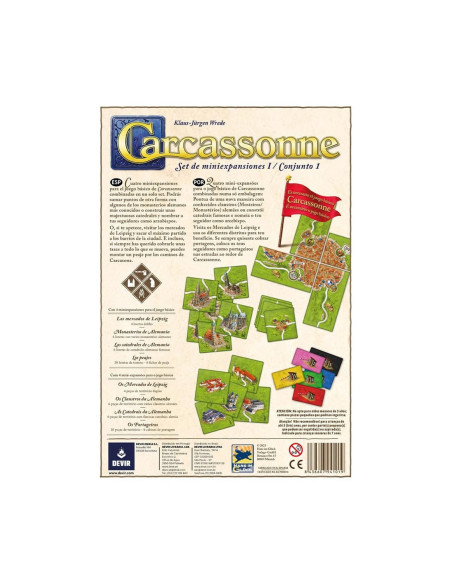 Juego mesa devir carcassonne expansiones reunidas