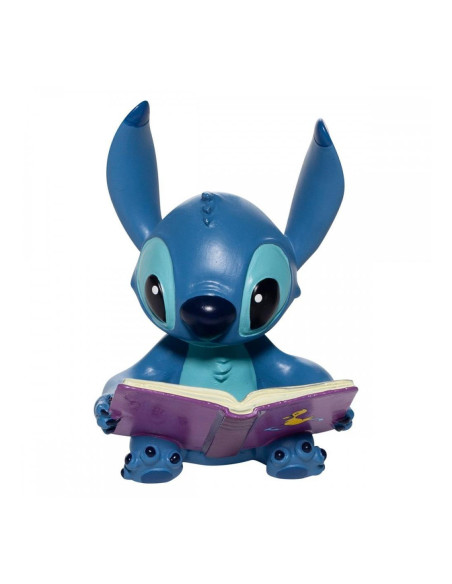 Figura enesco disney stitch con libro