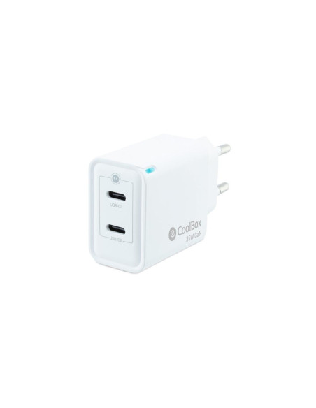 Cargador usb pared coolbox 35w 2