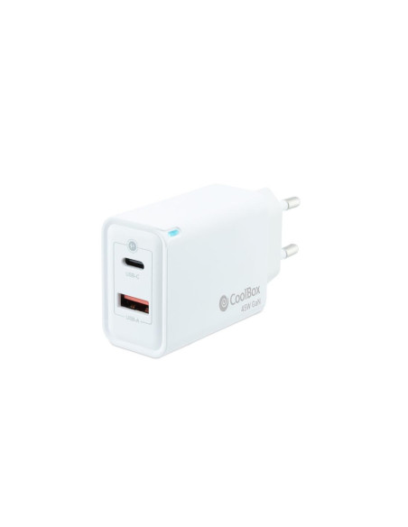 Cargador usb pared coolbox 45w usb