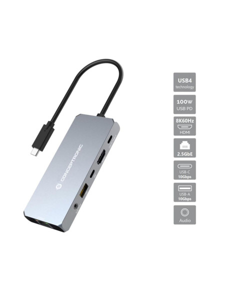 Docking station conceptronic usb tipo c