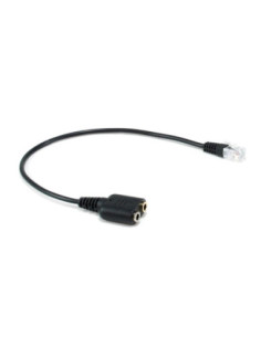 Cable rj9 a 2 x jack