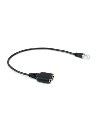 Cable rj9 a 2 x jack