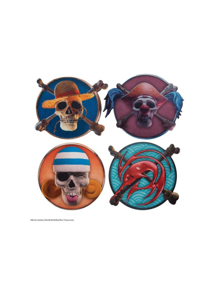 Set 4 posavasos cinereplicas one piece