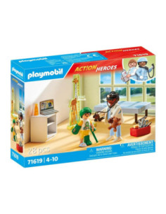 Playmobil action heroes: pediatria con osito