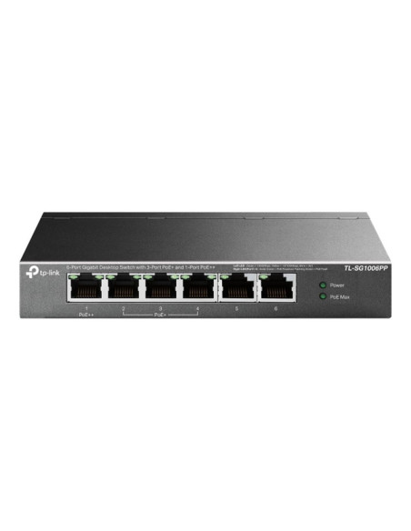 Switch tp - link tl - sg1006pp 6 puertos