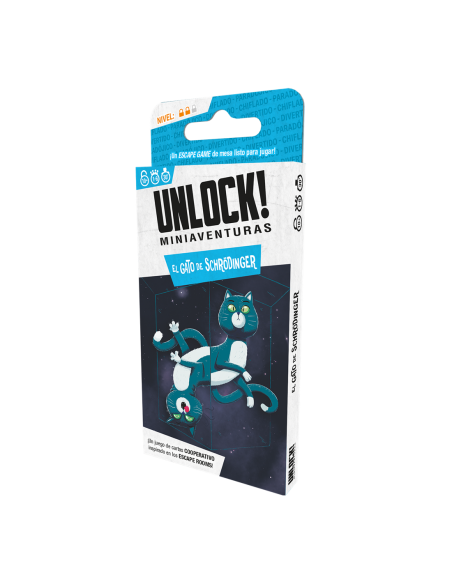 Juego mesa unlock! miniaventuras el gato