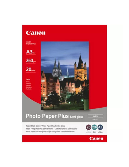 Papel fotografico semibrillante inyeccion tinta canon