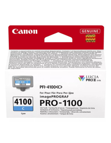 Cartucho canon pfi - 4100c cian