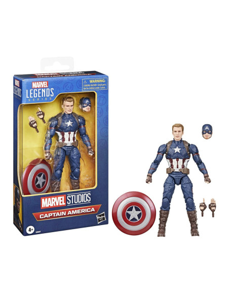 Figura hasbro marvel legends series capitán
