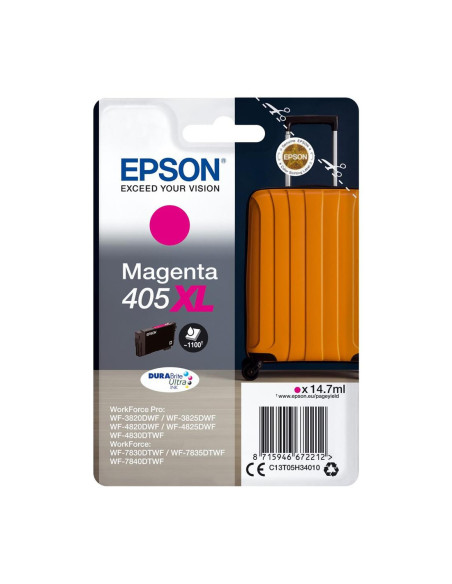 Cartucho epson 405xl durabrite ultra magenta