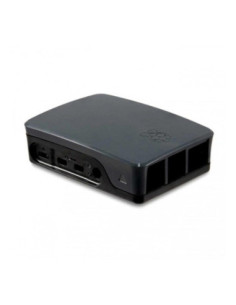 Carcasa raspberry pi 4 negra y