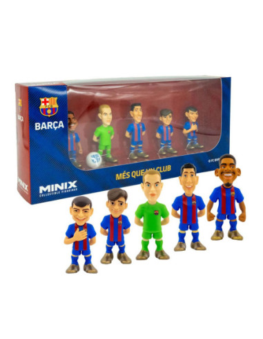 Pack 5 figuras minix fc barcelona