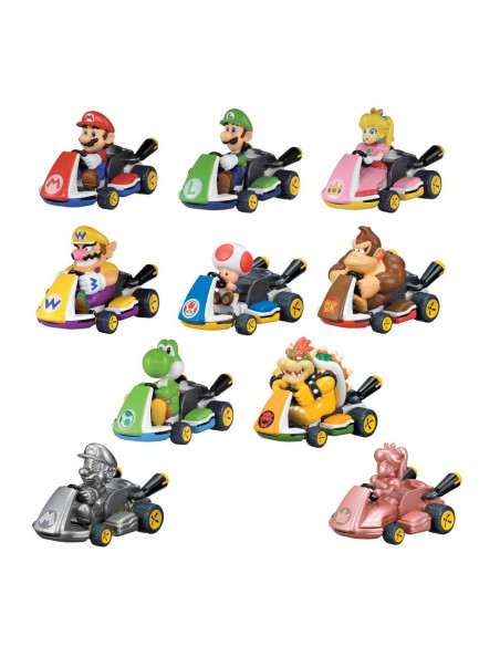Vehículo mario kart retrofriccion 1 unidad