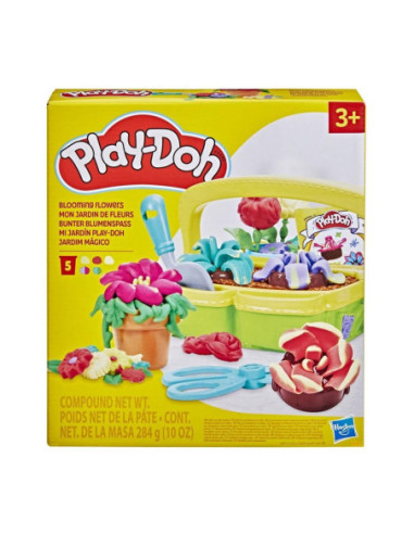 Juego hasbro play - doh blooming flowers