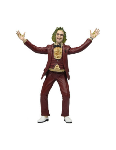 Beetlejuice red tuxedo scale action fig.