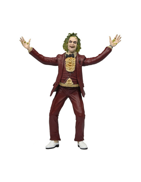 Beetlejuice red tuxedo scale action fig.