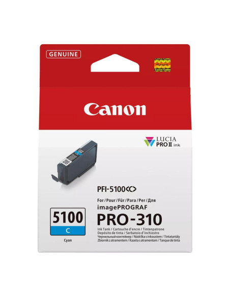 Cartucho tinta canon pfi - 5100c cian