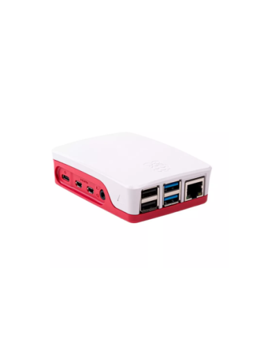 Carcasa raspberry pi 4 roja y
