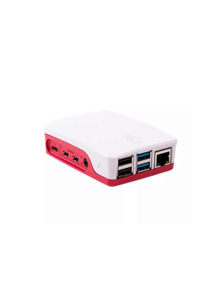 Carcasa raspberry pi 4 roja y