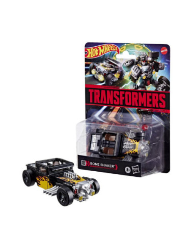 Coche hot wheels transformers bone shaker