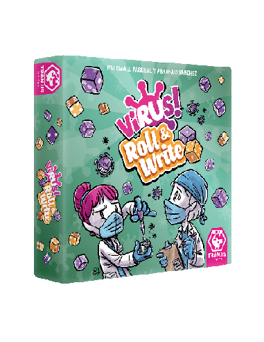 Juego mesa virus! roll & write