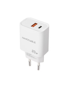 Cargador nanocable usb - c pd + usb - a