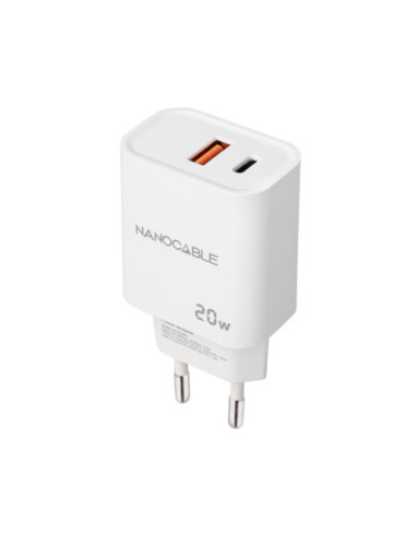 Cargador nanocable usb - c pd + usb - a
