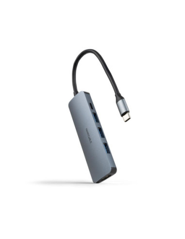 Hub nanocable usb - c 5 en 1