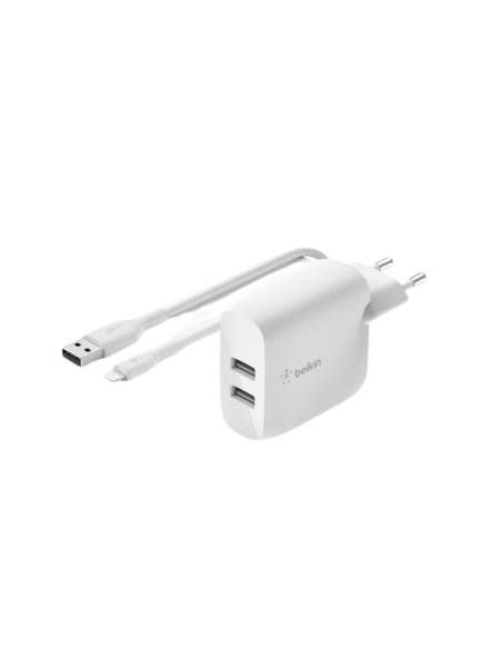 Cargador belkin wcd001vf1mwh 24w 2x usb