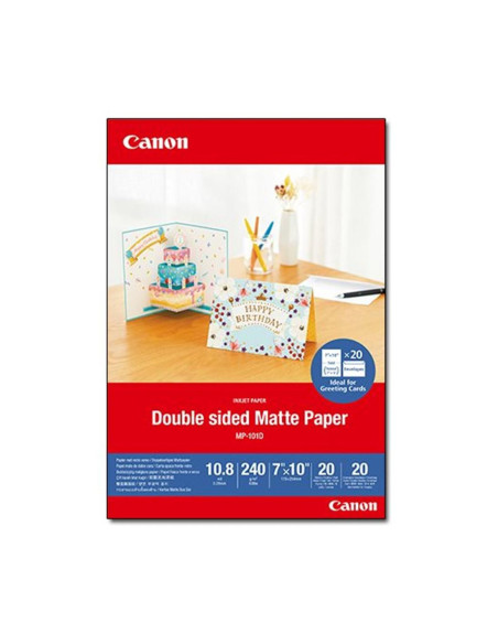 Papel canon mp - 101d foto mate 18x25cm